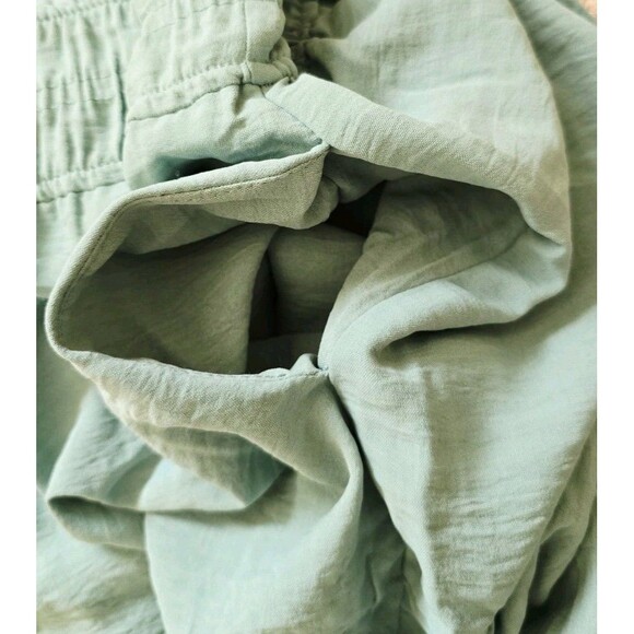 Lucky Brand Womens Teal Floral Long Sleeve Midi Dress Sz L Fall Boho Peasant NWT - Picture 6 of 7